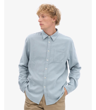 copy of COLORFUL STANDARD ORGANIC FLANNEL SHIRT DUSTY OLIVE