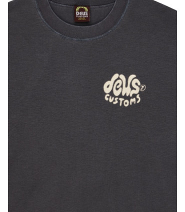 DEUS EX MACHINA DEBRIS REVERSE TEE ANTHRACITE