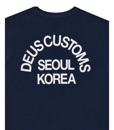 DEUS EX MACHINA BEAMS TEE NAVY