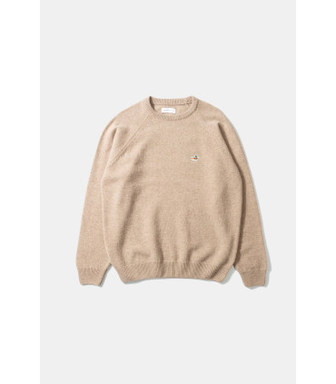 EDMMOND DUCK PATCH SWEATER TAN