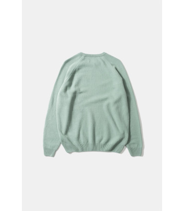 EDMMOND DUCK PATCH SWEATER SAGE GREEN