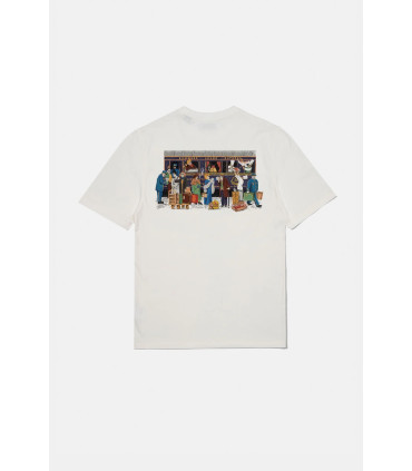EDMMOND ORIENT EXPRESS TEE PLAIN OFFWHITE