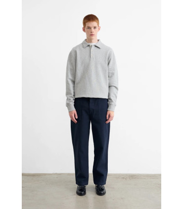 EDMMOND MINI LOGO POLO GREY MELANGE