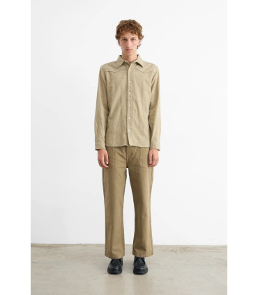 EDMMOND HIDE SHIRT PLAIN KHAKI