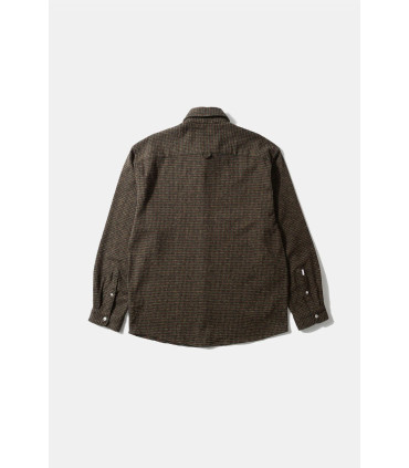 EDMMOND CROSSWORTH SHIRT CHOCOLATE