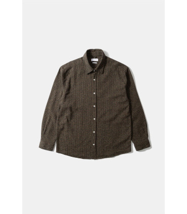 EDMMOND CROSSWORTH SHIRT CHOCOLATE