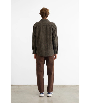 EDMMOND CROSSWORTH SHIRT CHOCOLATE