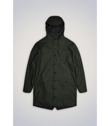 RAINS LONG JACKET GREEN