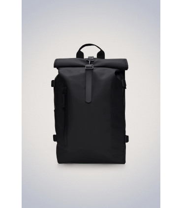 RAINS ROLLTOP RUCKSACK LARGE BLACK