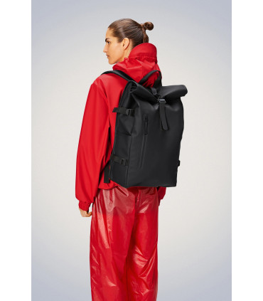RAINS ROLLTOP RUCKSACK LARGE BLACK