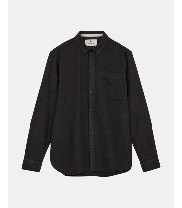 ANERKJENDT AKKONRAD 2 TONE BRUSHED SHIRT FOREST NIGHT