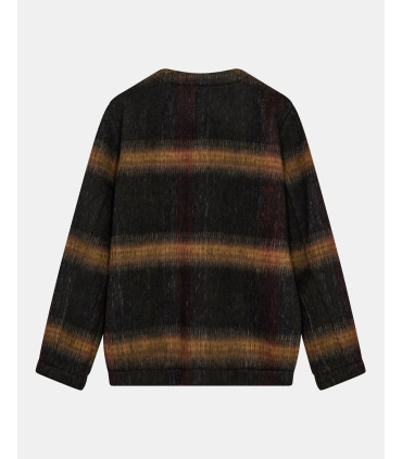 ANERKJENDT AKDAN HEAVY TWILL CHECK OVERSHIRT FOREST NIGHT