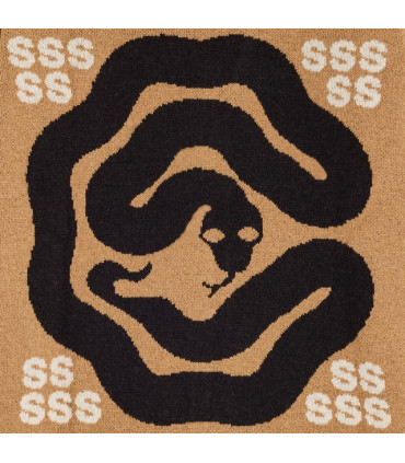 BASK IN THE SUN SNAKE CARDIGAN COFFEE