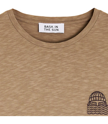 BASK IN THE SUN MINI TO THE SEA TEE TAUPE