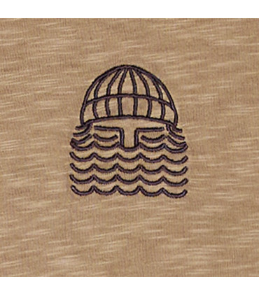 BASK IN THE SUN MINI TO THE SEA TEE TAUPE