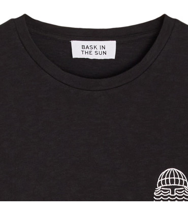 BASK IN THE SUN MINI TO THE SEA TEE BLACK