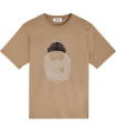BASK IN THE SUN SMOKING PIPE TEE TAUPE