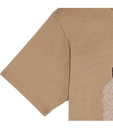 BASK IN THE SUN SMOKING PIPE TEE TAUPE