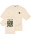 BASK IN THE SUN CROCO TEE CREAM