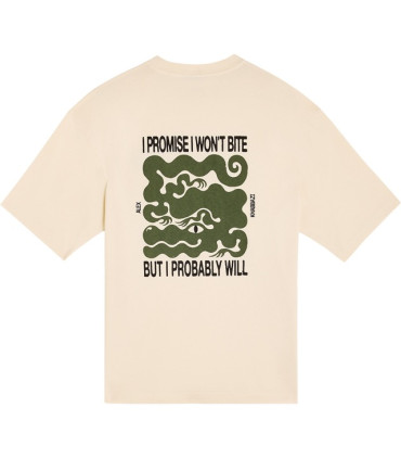 BASK IN THE SUN CROCO TEE CREAM