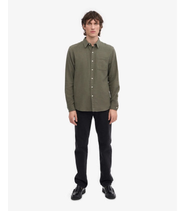 COLORFUL STANDARD ORGANIC FLANNEL SHIRT DUSTY OLIVE