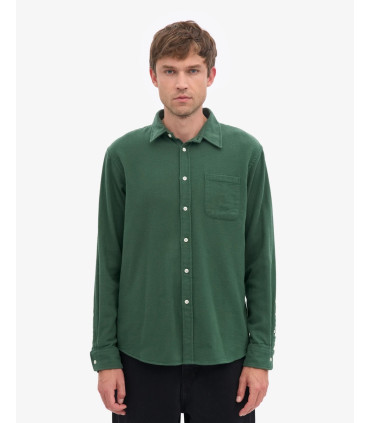 COLORFUL STANDARD ORGANIC FLANNEL SHIRT EMERALD GREEN