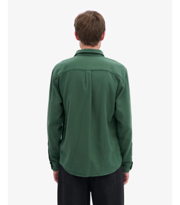 COLORFUL STANDARD ORGANIC FLANNEL SHIRT EMERALD GREEN