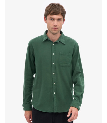 COLORFUL STANDARD ORGANIC FLANNEL SHIRT EMERALD GREEN