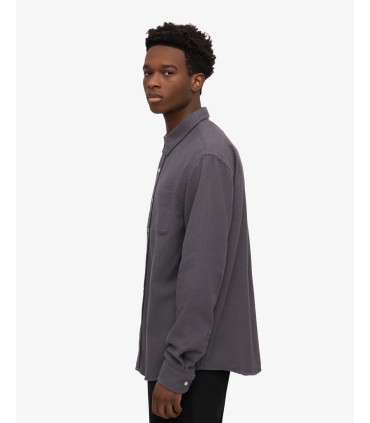 COLORFUL STANDARD ORGANIC FLANNEL SHIRT LAVA GREY