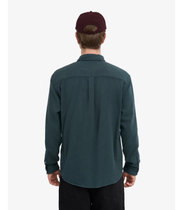COLORFUL STANDARD ORGANIC FLANNEL SHIRT OCEAN GREEN